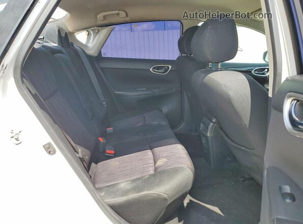 3N1AB7AP8KY454186 2019 NISSAN SENTRA White Հետևի նստատեղերի տեսք