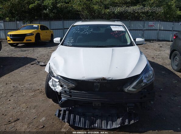 3N1AB7AP8KY454768 2019 NISSAN SENTRA White Instrument cluster view