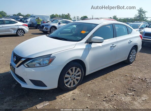 3N1AB7AP9GL650979 2016 NISSAN SENTRA Белый Передняя левая четверть