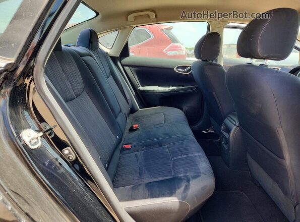 3N1AB7AP9GL677261 2016 NISSAN SENTRA Black Rear seats view