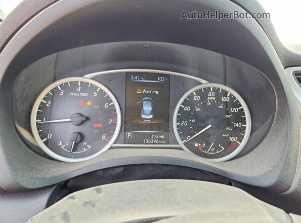 3N1AB7AP9GL677261 2016 NISSAN SENTRA Black Instrument cluster view