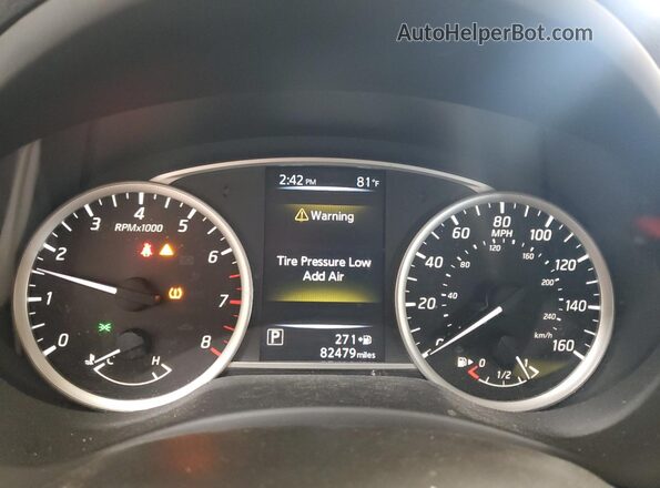 3N1AB7AP9GY211381 2016 NISSAN SENTRA Blue Instrument cluster view