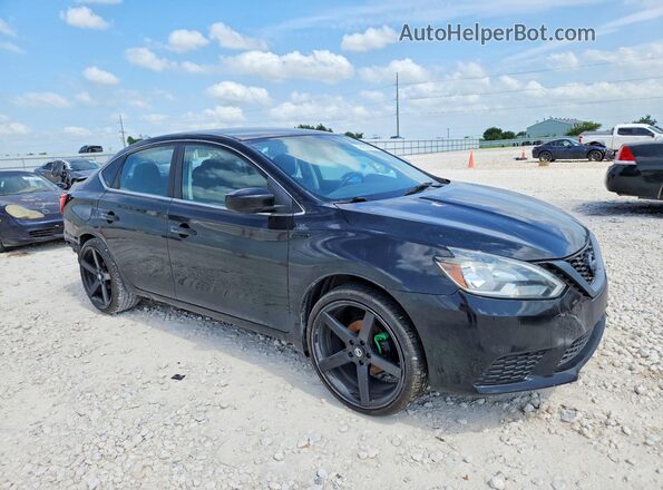 3N1AB7AP9GY212188 2016 NISSAN SENTRA Черный Передняя правая четверть