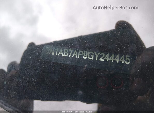 3N1AB7AP9GY244445 2016 NISSAN SENTRA Black ხელსაწყოთა პანელის ხედი