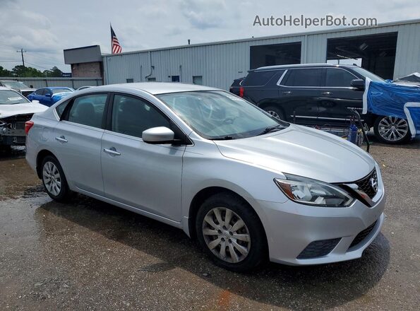 3N1AB7AP9GY267921 2016 NISSAN SENTRA Серебряный Передняя правая четверть