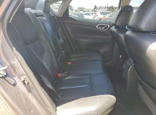 3N1AB7AP9GY273556 2016 NISSAN SENTRA Charcoal უკანა სავარძლების ხედი