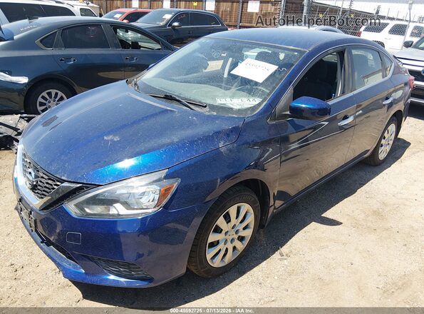 3N1AB7AP9GY287943 2016 NISSAN SENTRA Blue წინა მარცხენა ხედი სამი მეოთხედიდან
