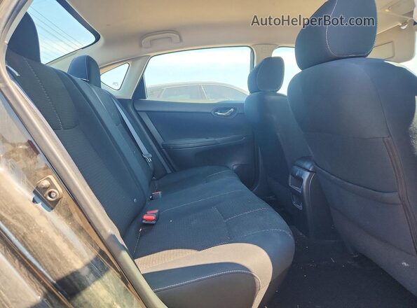 3N1AB7AP9GY311030 2016 NISSAN SENTRA Black Widok tylnych siedzeń