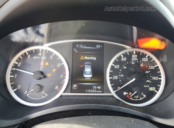 3N1AB7AP9GY330872 2016 NISSAN SENTRA Black Vista del cuadro de instrumentos