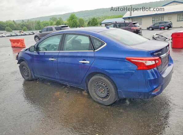 3N1AB7AP9HL716674 2017 NISSAN SENTRA Blue Trasero izquierdo