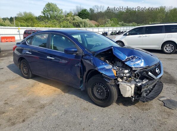 3N1AB7AP9HL716674 2017 NISSAN SENTRA Blue Delantero derecho