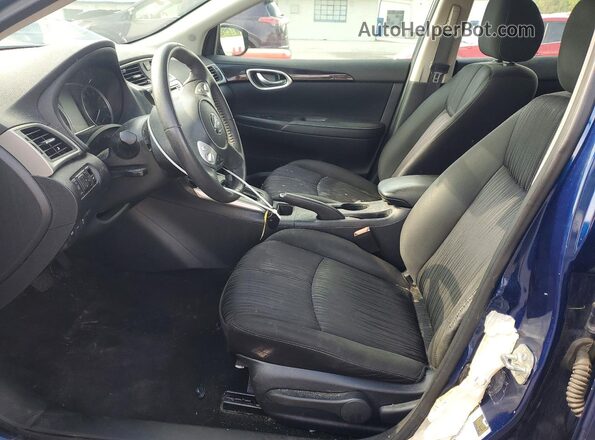 3N1AB7AP9HL716674 2017 NISSAN SENTRA Blue Vista interior delantera