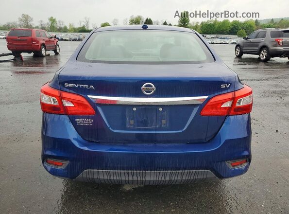 3N1AB7AP9HL716674 2017 NISSAN SENTRA Blue Vista trasera