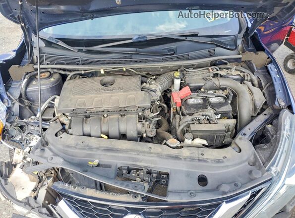 3N1AB7AP9HL716674 2017 NISSAN SENTRA Blue Vista interior trasera