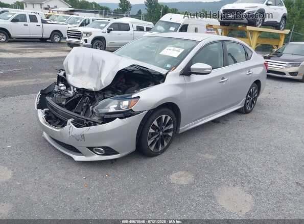 3N1AB7AP9HY208062 2017 NISSAN SENTRA Silver Առջևի ձախ երեք քառորդ տեսարան