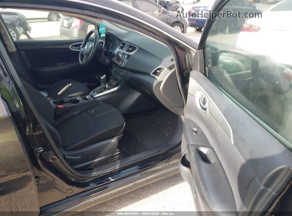 3N1AB7AP9HY268519 2017 NISSAN SENTRA Black Widok wnętrza z przodu
