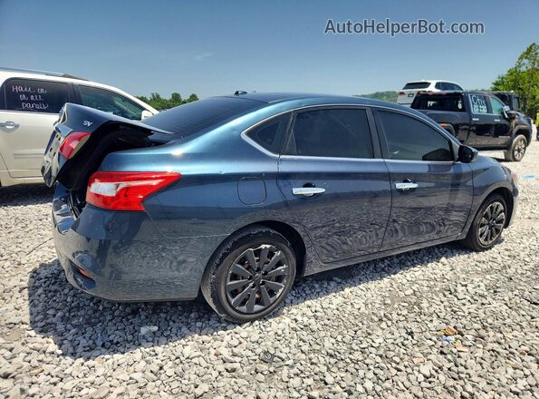 3N1AB7AP9HY285806 2017 NISSAN SENTRA Blue Rear right