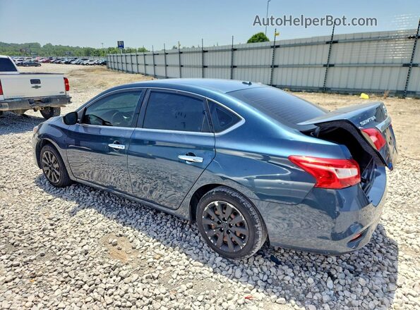 3N1AB7AP9HY285806 2017 NISSAN SENTRA Blue Rear left