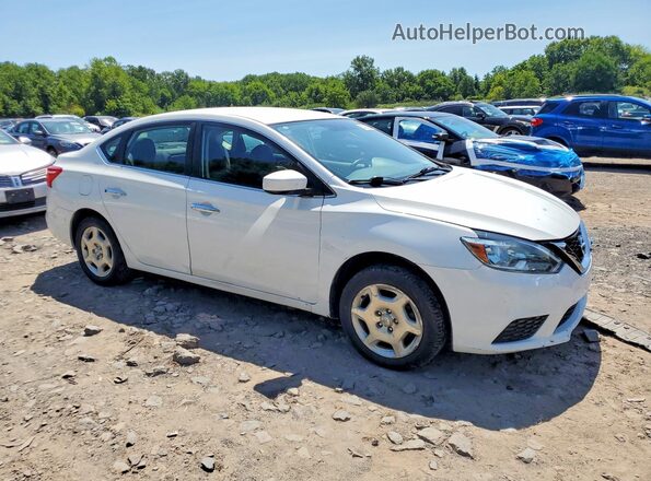 3N1AB7AP9HY306699 2017 NISSAN SENTRA Белый Передняя правая четверть