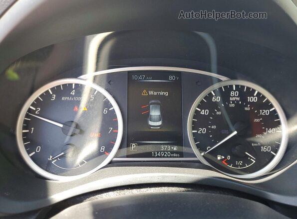 3N1AB7AP9HY306699 2017 NISSAN SENTRA Белый Вид щитка приборов