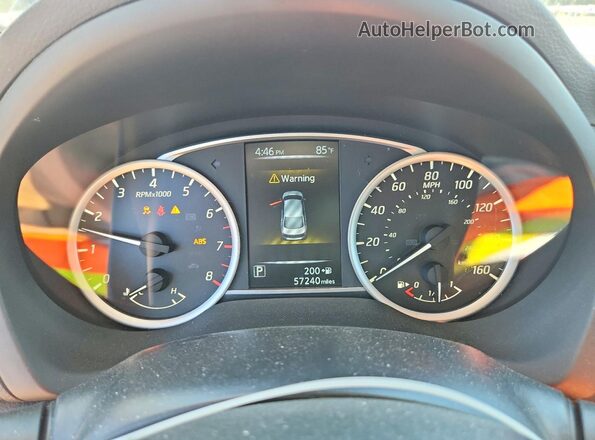 3N1AB7AP9HY318108 2017 NISSAN SENTRA Black Instrument cluster view