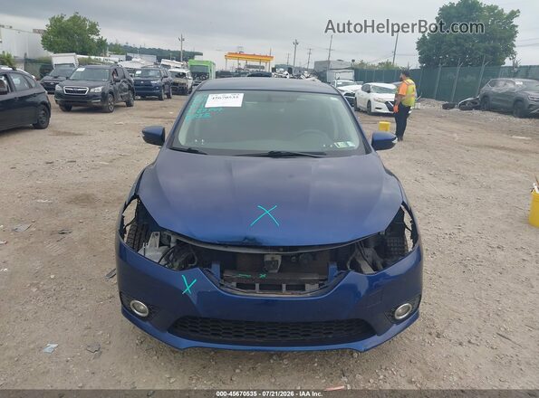 3N1AB7AP9HY320487 2017 NISSAN SENTRA Dark Blue Rear interior view