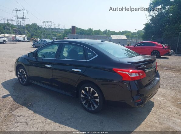 3N1AB7AP9HY335412 2017 NISSAN SENTRA Черный Задняя левая четверть