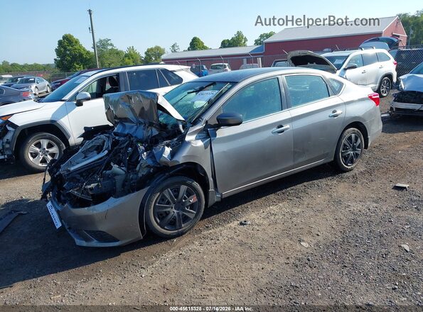 3N1AB7AP9HY354932 2017 NISSAN SENTRA Gray Առջևի ձախ երեք քառորդ տեսարան