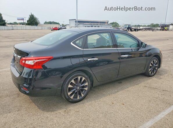3N1AB7AP9HY365705 2017 NISSAN SENTRA Черный Задняя правая четверть