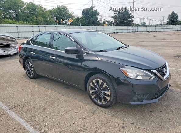 3N1AB7AP9HY365705 2017 NISSAN SENTRA Черный Передняя правая четверть