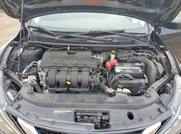 3N1AB7AP9HY365705 2017 NISSAN SENTRA Черный Вид задней части салона