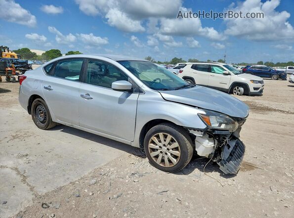 3N1AB7AP9HY372766 2017 NISSAN SENTRA Silver წინა მარჯვენა