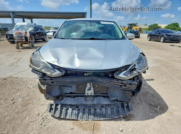 3N1AB7AP9HY372766 2017 NISSAN SENTRA Silver წინა ხედი