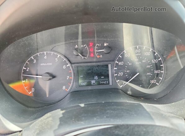 3N1AB7AP9HY372766 2017 NISSAN SENTRA Silver ხელსაწყოთა პანელის ხედი