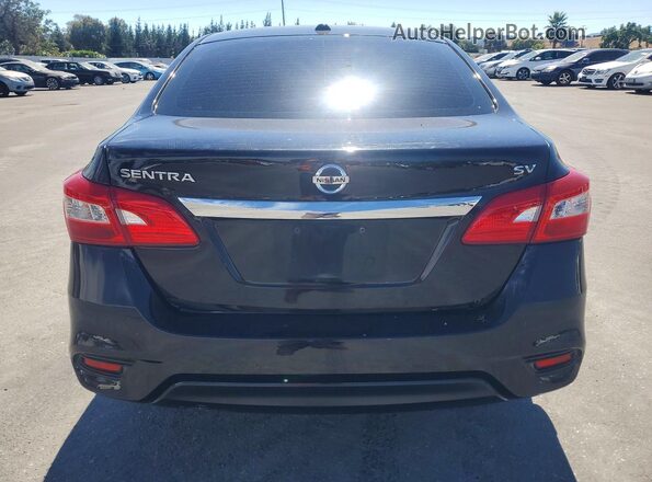 3N1AB7AP9JL627807 2018 NISSAN SENTRA Black Widok z tyłu