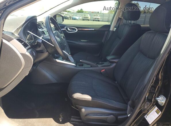 3N1AB7AP9JL627807 2018 NISSAN SENTRA Black Widok wnętrza z przodu