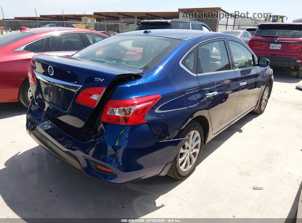 3N1AB7AP9JL652299 2018 NISSAN SENTRA Blue Rear right