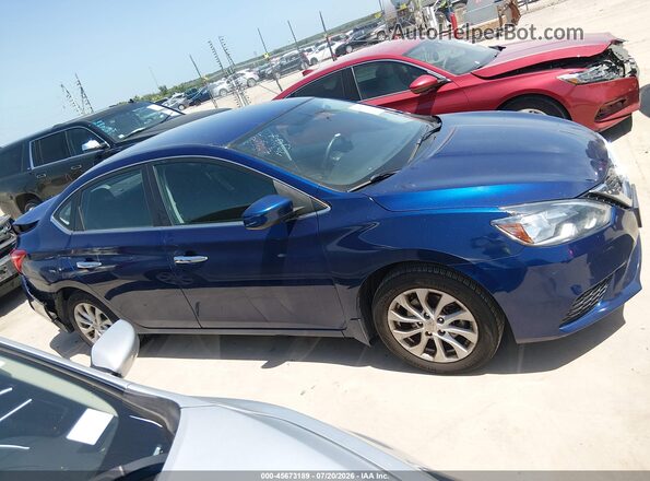 3N1AB7AP9JL652299 2018 NISSAN SENTRA Blue Rear interior view