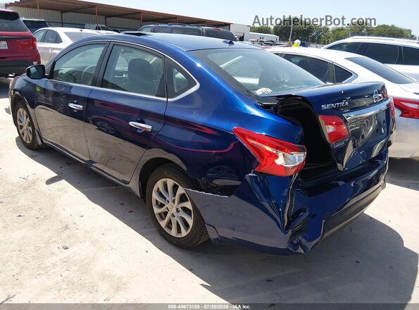 3N1AB7AP9JL652299 2018 NISSAN SENTRA Blue Rear left