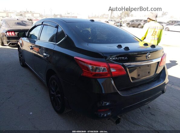 3N1AB7AP9JY204907 2018 NISSAN SENTRA Black Trasero izquierdo
