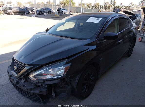 3N1AB7AP9JY204907 2018 NISSAN SENTRA Black Vista tres cuartos delantera izquierda