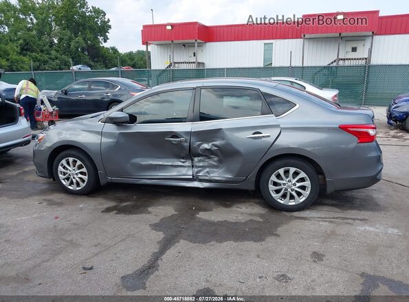 3N1AB7AP9JY213686 2018 NISSAN SENTRA Gray Սալոնի 360 աստիճան տեսք