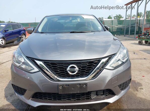 3N1AB7AP9JY213686 2018 NISSAN SENTRA Gray Սարքավորումների վահանակի տեսք