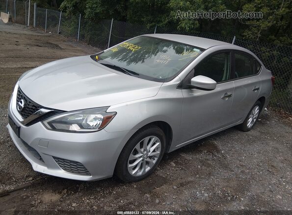 3N1AB7AP9JY225871 2018 NISSAN SENTRA Silver Przód lewy