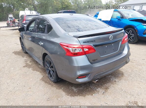 3N1AB7AP9JY242976 2018 NISSAN SENTRA Серый Задняя левая четверть