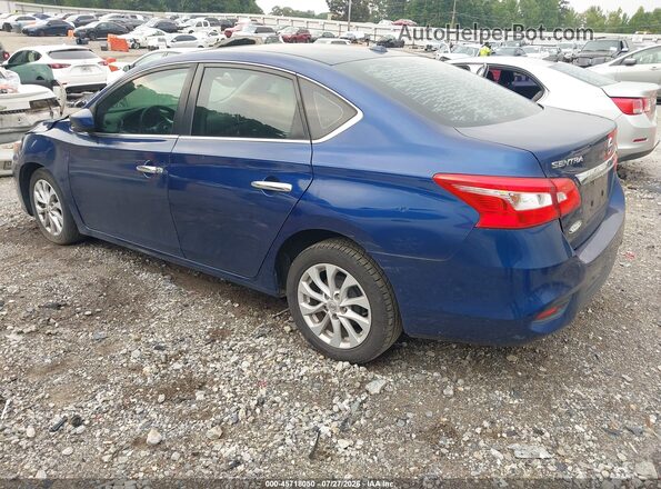 3N1AB7AP9JY266808 2018 NISSAN SENTRA Blue Rear left
