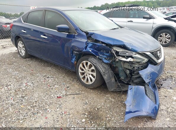 3N1AB7AP9JY266808 2018 NISSAN SENTRA Blue Front view