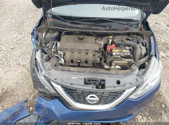 3N1AB7AP9JY266808 2018 NISSAN SENTRA Blue Rear view