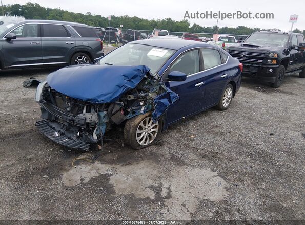 3N1AB7AP9JY271197 2018 NISSAN SENTRA Blue Передня ліва чверть