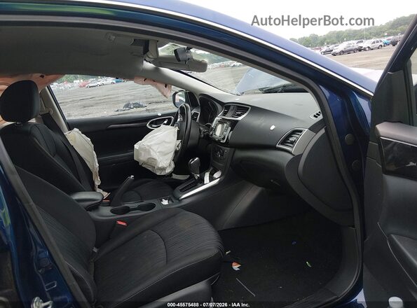 3N1AB7AP9JY271197 2018 NISSAN SENTRA Blue Вид салону спереду